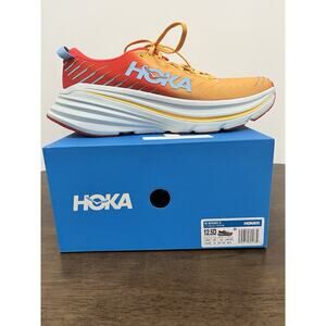 Hoka One One US 12.5 Men's Orange/Yellow -Run Carbon Plate -Bondi X 1113512 -New